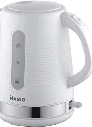 Электрочайник magio мg-100 1,7 л/1850-2200 вт/пластик