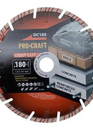 Алмазний ріжучий диск procraft deep cut dc180 universal