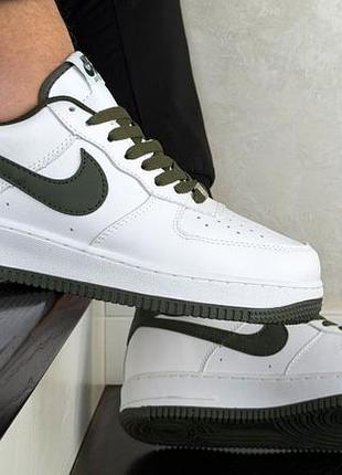 Р.36-45 кроссовки nike air force 1 low бело/зеленые ks 12688