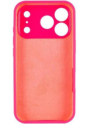 Чехол silicone case full camera protective (aa) для apple iphone 17 pro (6.3") розовый / barbie pink 3