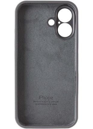 Чехол silicone case full camera protective (aa) для apple iphone 17 (6.3") серый / dark gray 3