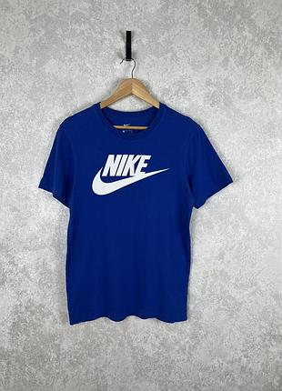 Чоловіча футболка nike swoosh original, синій колір, розмір s