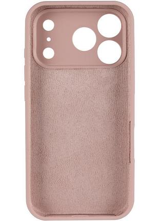 Чехол silicone case full camera protective (aa) для apple iphone 17 pro (6.3") розовый / pink sand 3