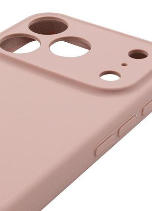 Чехол silicone case full camera protective (aa) для apple iphone 17 pro (6.3") розовый / pink sand 4