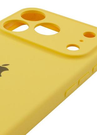 Чохол silicone case full camera protective (aa) для apple iphone 17 pro max (6.9") жовтий / yellow 4