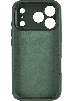 Чехол silicone case full camera protective (aa) для apple iphone 17 pro (6.3") зеленый / cyprus green 3