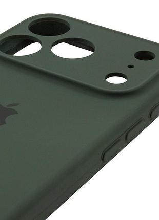 Чехол silicone case full camera protective (aa) для apple iphone 17 pro (6.3") зеленый / cyprus green 4