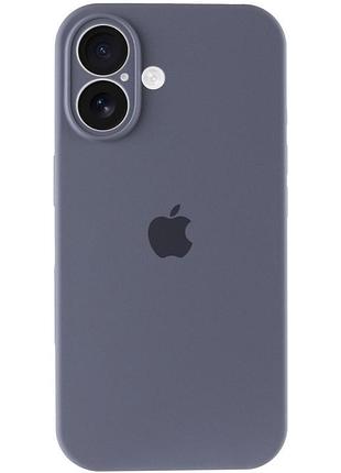 Чехол silicone case full camera protective (aa) для apple iphone 17 (6.3") серый / lavender gray 2