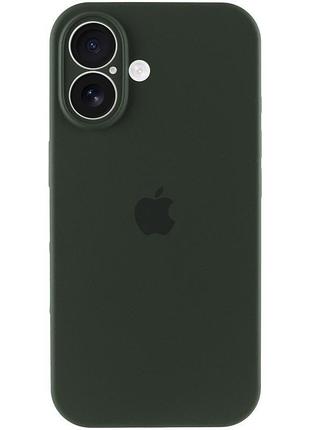Чехол silicone case full camera protective (aa) для apple iphone 17 (6.3") зеленый / cyprus green 2