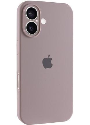 Чохол silicone case full camera protective (aa) для apple iphone 17 (6.3") сірий / lavender