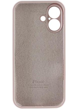 Чехол silicone case full camera protective (aa) для apple iphone 17 (6.3") серый / lavender 3
