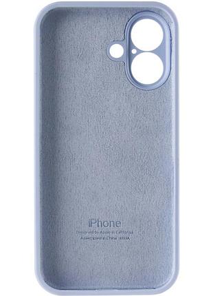 Чехол silicone case full camera protective (aa) для apple iphone 17 (6.3") голубой / lilac blue 3