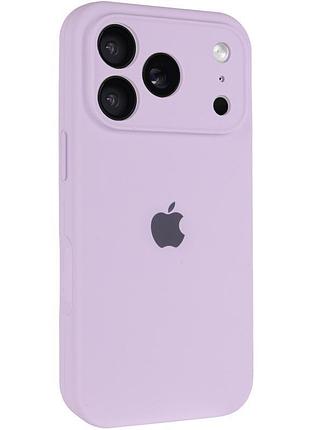 Чехол silicone case full camera protective (aa) для apple iphone 17 pro max (6.9") сиреневый / lilac