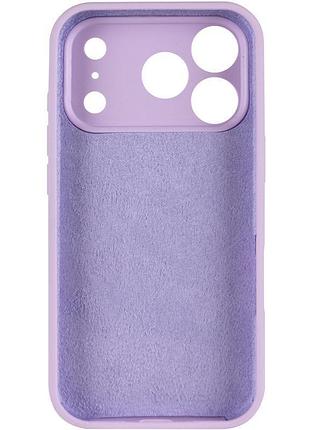 Чехол silicone case full camera protective (aa) для apple iphone 17 pro max (6.9") сиреневый / lilac 3