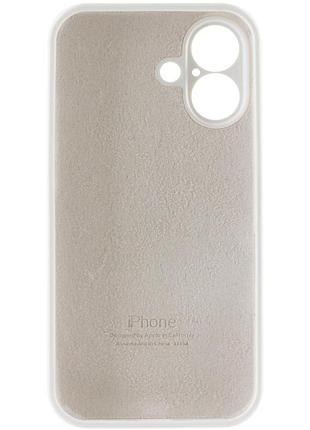Чехол silicone case full camera protective (aa) для apple iphone 17 (6.3") белый / white 3