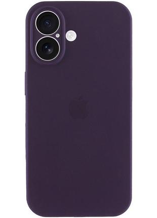 Чехол silicone case full camera protective (aa) для apple iphone 17 (6.3") фиолетовый / elderberry 2
