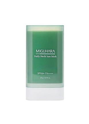 Сонцезахисний стік для обличчя miguhara daily herb sun stick з spf50+ 9.2027