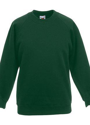 Дитячий світшот преміум premium raglan sweat kids 38 темно-зелений, 152