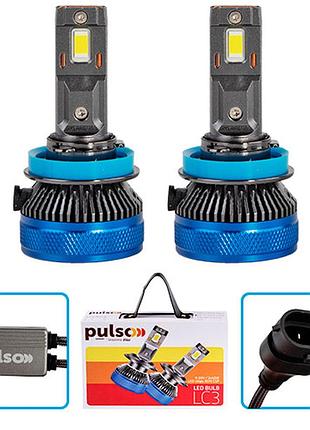 Лампы led pulso lc3-h11-h8-h9-h16 9-30v 2x65w 13000lm 6000k