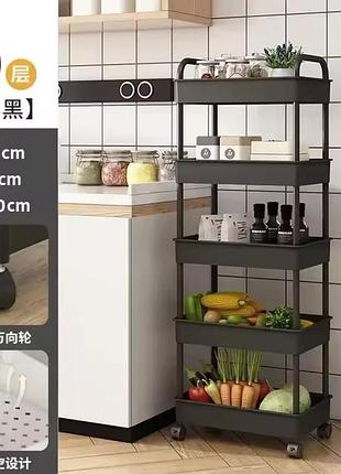 Етажерка 5 полиць пластикова 120*38*22