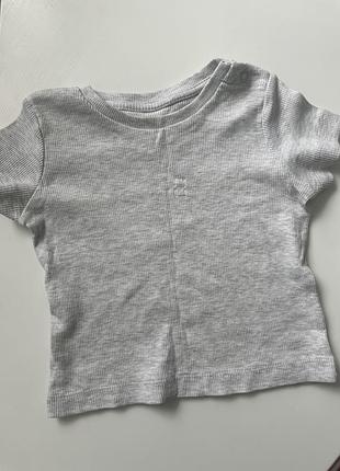 Футболка в рубчик matalan для малюка (6-9 міс)