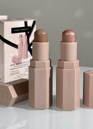 Набор скульптора и хайлайтера fenty beauty mini match stix duo (amber 01, starstruck 01)