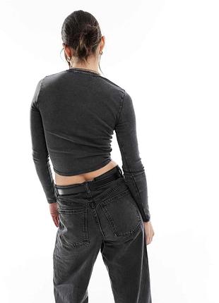 Бавовняний лонгслів pull&bear 3