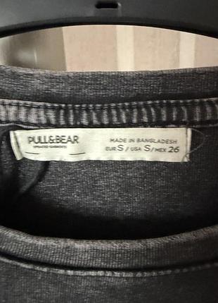 Бавовняний лонгслів pull&bear 5