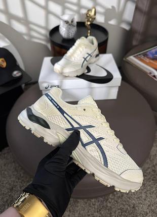 Женские кроссовки asics gel-flux 4 beige navy