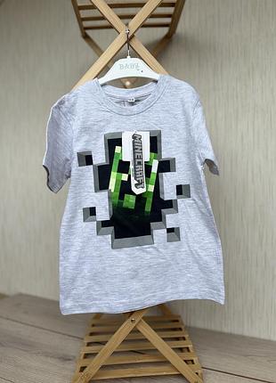 Нова футболка 4-5 років minecraft