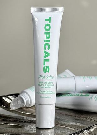 Бальзам для губ topicals slick salve mint lip balm 15 ml (без коробочки, из набора)
