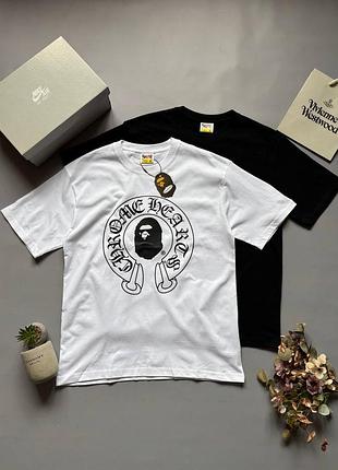 Футболка bape x chrome hearts
