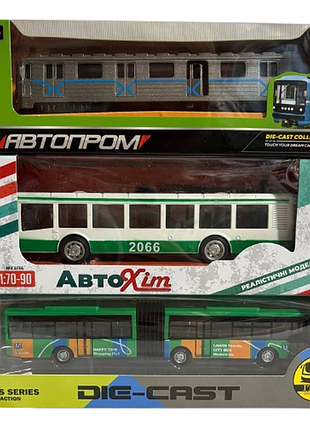 Вагон метро троллейбус и автобус металлопластиковые инерционные