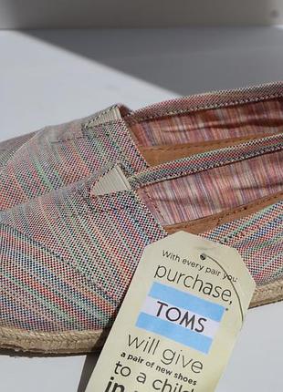 Эспадрилые мокасины Toms 37.5 новые