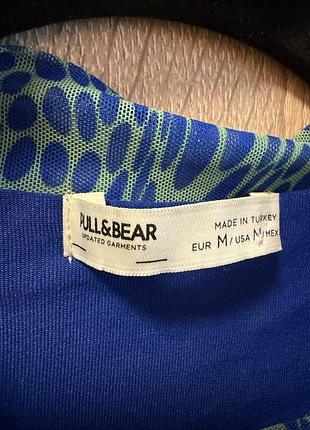 💙 яскрава сукня pull&bear з драпіровкою 4