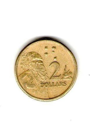 Австралия ø королева елизавета ii 2 долларова, 1997 год алюминий-бронза, 6.6g, ø 20.5mm no395