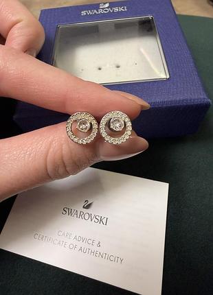 Сережки swarovski