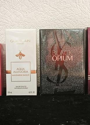 Guerlain aqua allegoria mandarine-basilic valentino voce viva ysl black opium extreme armani you power of