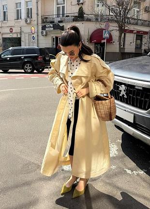 Оригинальный длинный тренч из новой zw коллекции zara woman ♀️ new original.