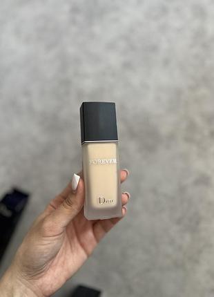 Тональна основа dior forever/forever skin glow відтінок 0n 1n | тональный крем диор форевер матовый и сияющий | dior forever/skinglow