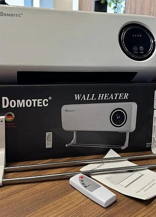Настенный обогреватель domotec ms-5963 white 2000вт с пультом и сушилкой top shop ua_