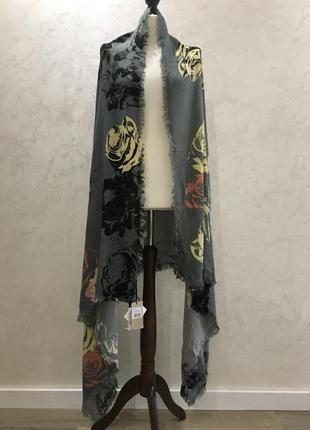 Шелковый платок шарф палантин цветочный принт codelo2 фото