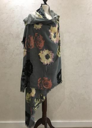 Шелковый платок шарф палантин цветочный принт codelo3 фото