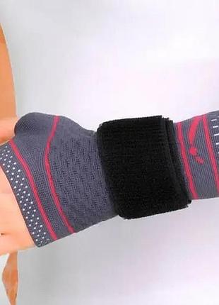 Бандаж трикотажный на запястья с металлической пластиной orthopoint ref-722 на левую руку размер m