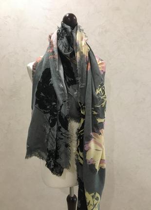 Шелковый платок шарф палантин цветочный принт codelo4 фото