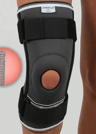 Бандаж на колено с 4-ма спиральными ребрами и ремнями orthopoint ref-103 наколенник для спорта размер s