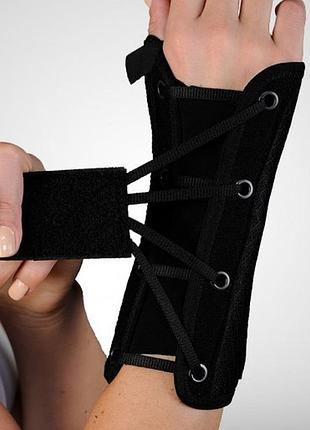Бандаж на зап'ястя та великий палець на шнурівці для правої руки orthopoint ref-604, розмір l/xl