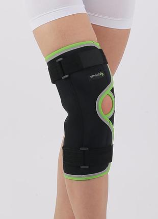 Бандаж на колено с шарнирами и ремнями фиксирующий orthopedics medical smt2107aк размер s