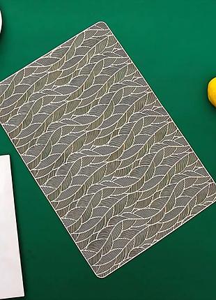 Сервировочная салфетка под горячее коврик сервировочный золотистый, 45×30см, набор 2шт