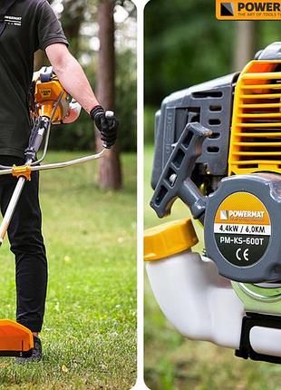Бензокоса powermat 6км + аксессуары (польша) 10